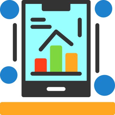 uygulama cep telefonu simgesi düz biçiminde