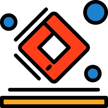 sanat tasarımı simgesi, vektör illüstrasyonu