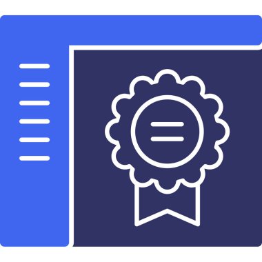 Rozet. Web simgesi basit illüstrasyon