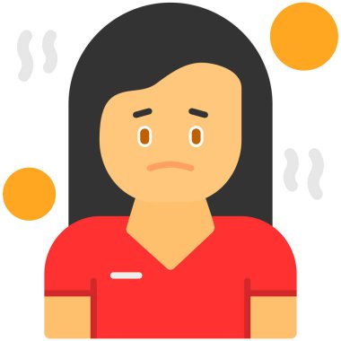 avatar yüz ifade simgesi düz biçimli