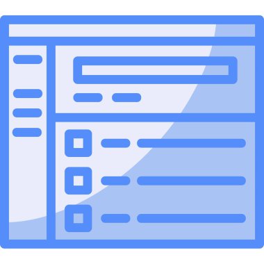 bilgisayar veri dizini simgesi düz biçimli.