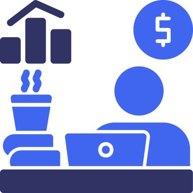 ticari para vektörü basit illüstrasyon