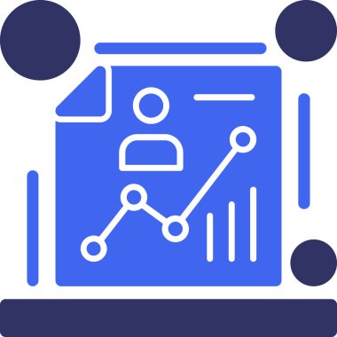iş grafiği vektör simgesi
