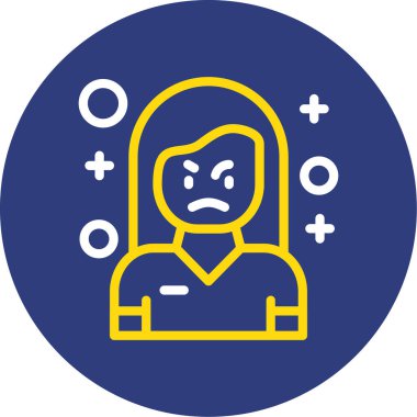 Kızgın yüzlü kızgın kadın.