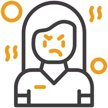 kadın duygu ifade simgesi