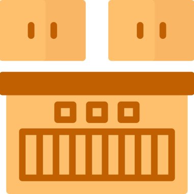 Yemek. Web simgesi basit illüstrasyon