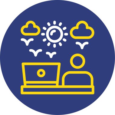 Seo simgesinin vektör illüstrasyonu