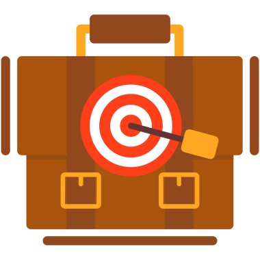 ticari hedef hedef hedef simgesi düz biçimli