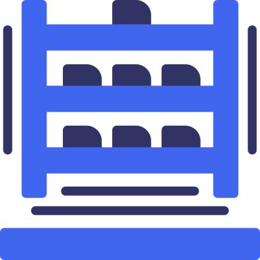 Kitap kitaplığı simgesi - taslak biçimi