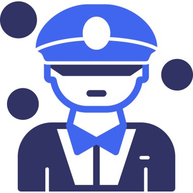 Polis memuru. Basit tasarım