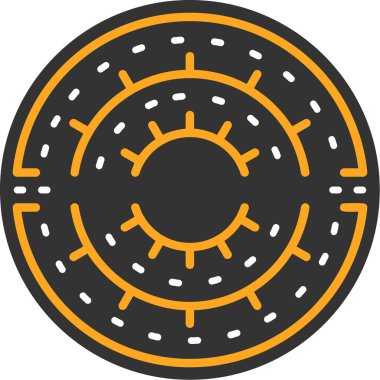 Çip. Web simgesi basit illüstrasyon