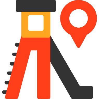 gps navigasyon haritası simgesi - taslak biçimi