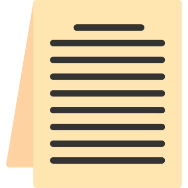 kağıt belge vektör simgesi