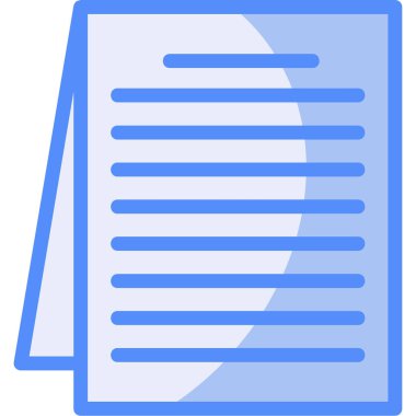 Kağıt belge. Basit tasarım