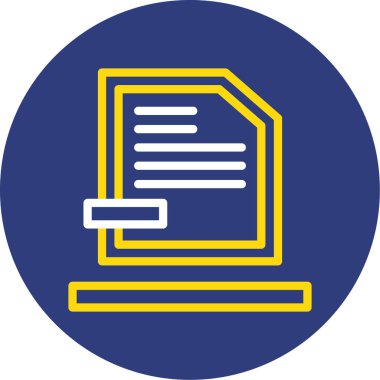 dosya biçimi simgesi, vektör illüstrasyonu