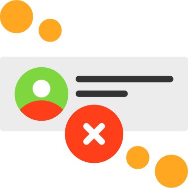 İleti simgesini sil. Basit tasarım