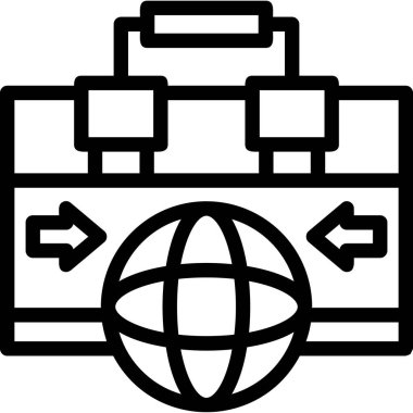 Küre. Web simgesi basit illüstrasyon