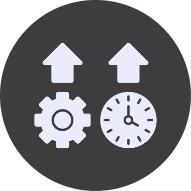 zaman vektör simgesi tasarımı