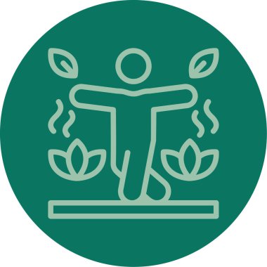 Ağaç simgesinin vektör illüstrasyonu