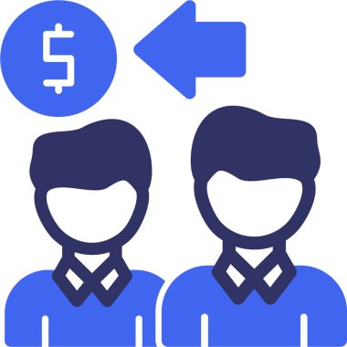 Dolar simgesi vektör illüstrasyonu