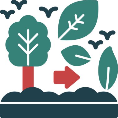 Ağaçların vektör illüstrasyonu