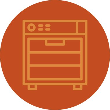 Fırın simge vektör çizim