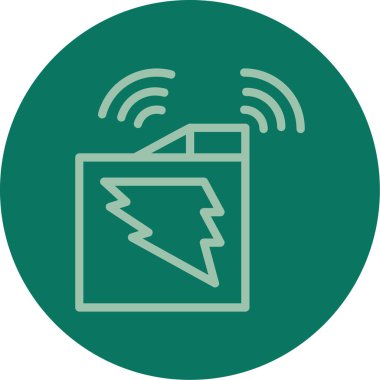 Veri depolamanın vektör simgesi