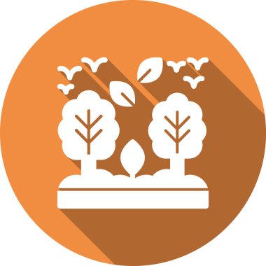 Ağaç simgesinin vektör illüstrasyonu
