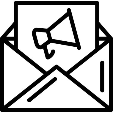 ileti ikonu vektör illüstrasyonu