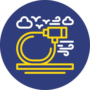 Bulut. Web simgesi basit illüstrasyon