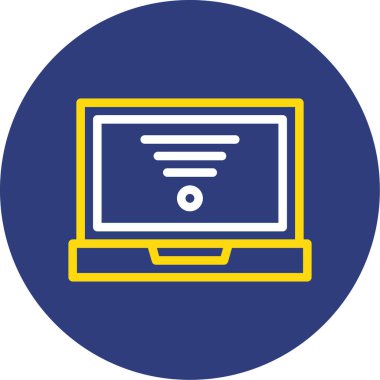 monitör simgesi, vektör illüstrasyonu basit tasarım