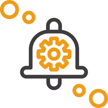 Zil. Web simgesi basit illüstrasyon