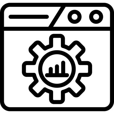 dişli simgesi, basit vektör illüstrasyonuName