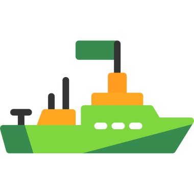 Gemi simgesi vektör illüstrasyonu