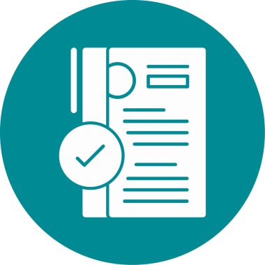 Tamam. Web simgesi basit illüstrasyon