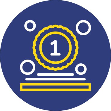 Madalya simgesinin vektör illüstrasyonu