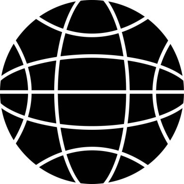 Yerküre küre simgesi katı biçimde