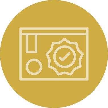 Bir saat simgesinin vektör illüstrasyonu