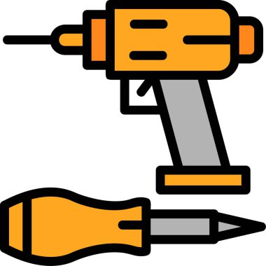 Tornavida. Web simgesi basit illüstrasyon