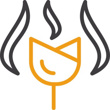 Yangın. Web simgesi basit illüstrasyon