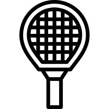 badminton raket simgesi taslak biçimi