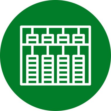 veritabanı. Web simgesi basit illüstrasyon