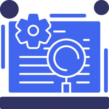 seo modern simgesinin vektör illüstrasyonu