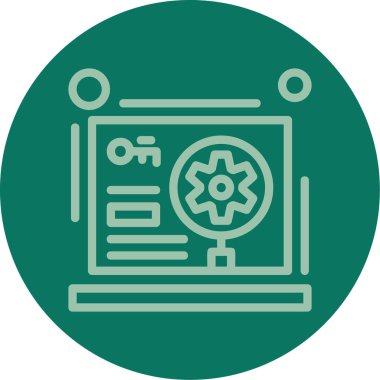 Vektör seo simgesi illüstrasyonu