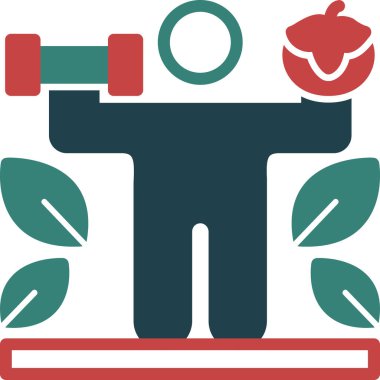 ağırlık kaldırma modern simge, vektör illüstrasyonu