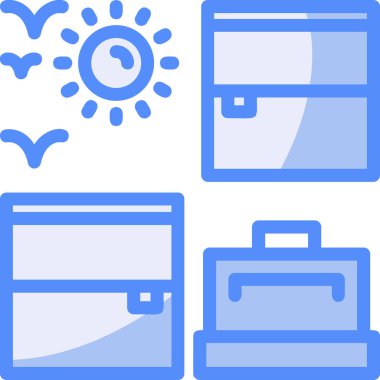 seyahat çanta vektör çizim