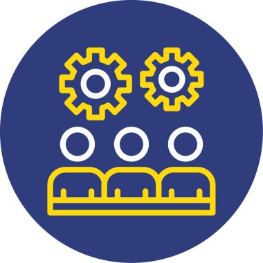 dişli simgesi vektör illüstrasyonu