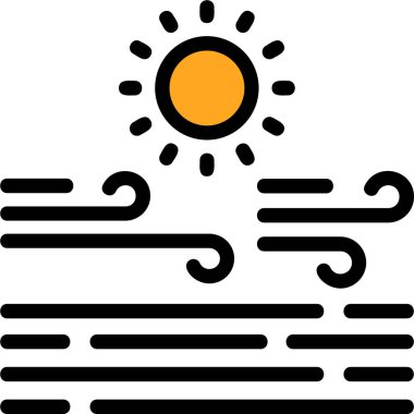 Güneş. Web simgesi basit illüstrasyon