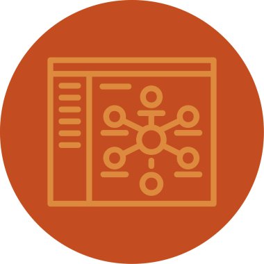 eşsiz veri vektör çizgisi simgesi