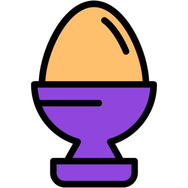 Paskalya yumurtası ikonu. yumurta yumurta vektör simgesi rengi beyaz üzerinde izole